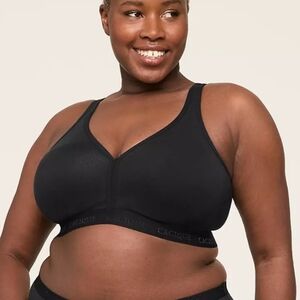 ☕️CACIQUE UNLINED FULL COVERAGE WIRELESS BRA SIZE 46DDD